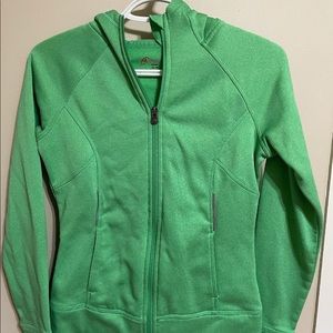 Green zip up hoodie